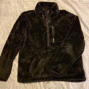 VS PINK Teddy Half Zip